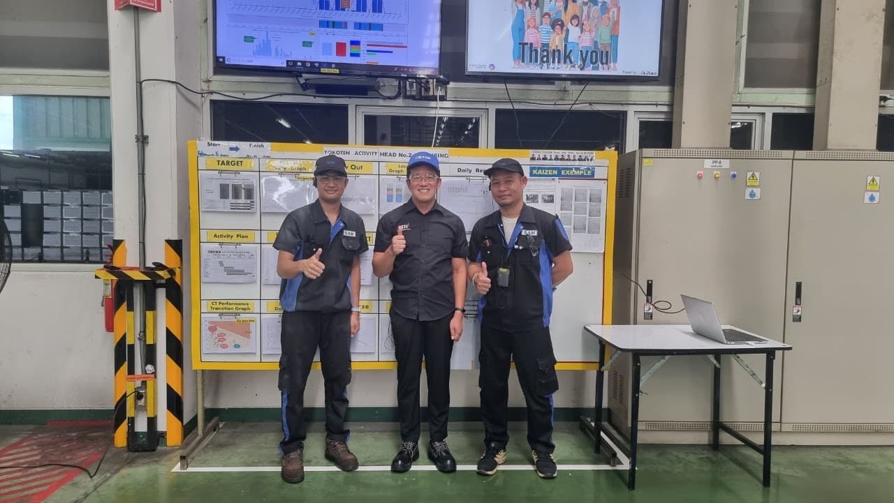 Mr. Kimura Tetsuya เยี่ยม SAM — รับฟังนำเสนอ Kaizen และ CO2 — 3/22