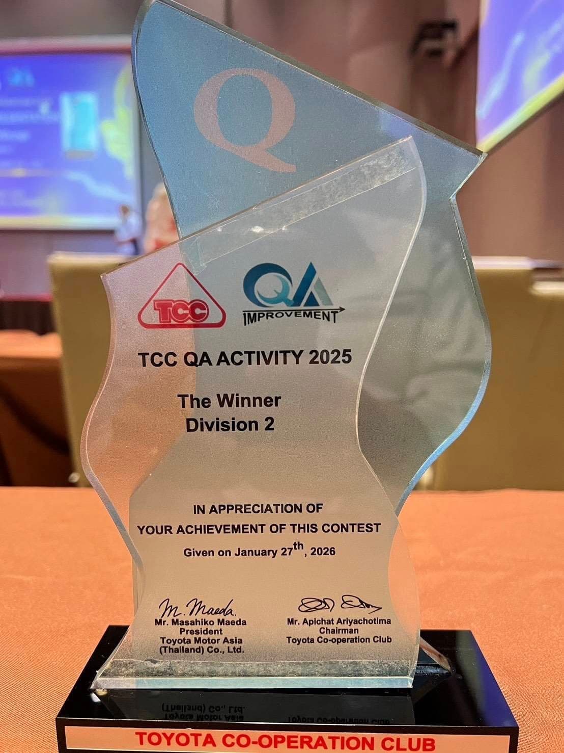 TCC QA Improvement Activity 2025 — Final Presentation — 7/10